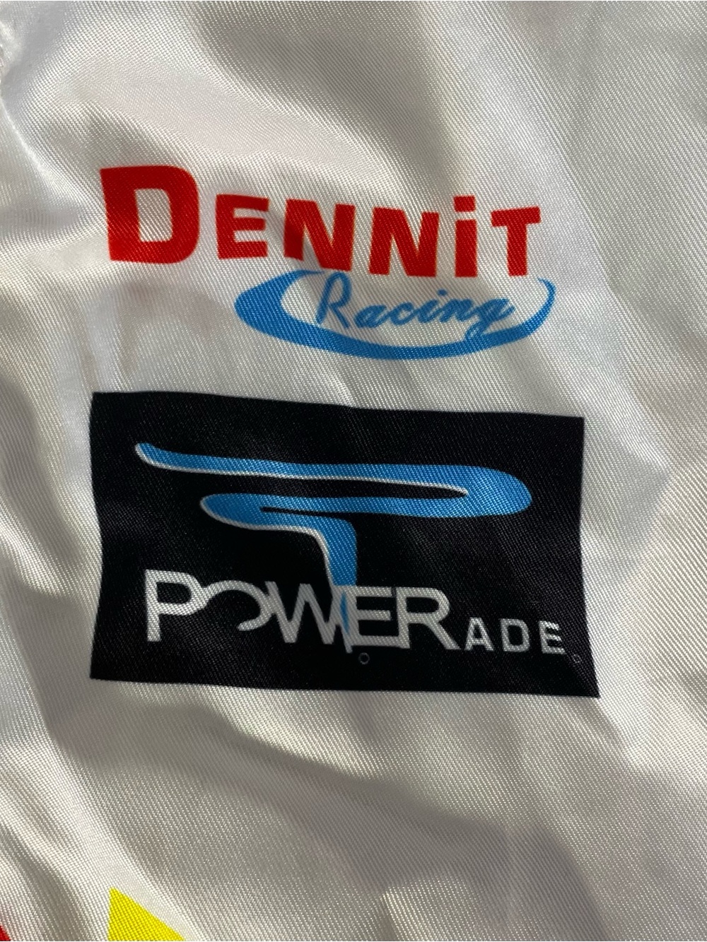 Men’s Racing Jacket - White/Red/Blue - Picture 8 of 9